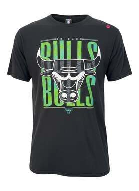 UNK NBA Chicago Bulls Graphic Print Palm Leaf T-Shirt